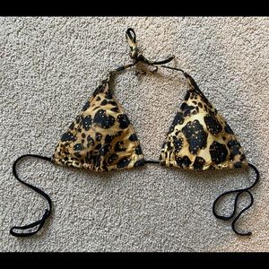 Likes new medium leopard bikini top